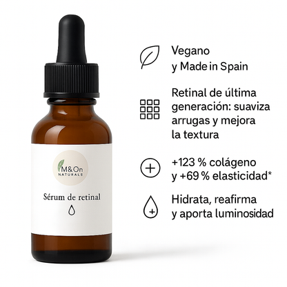 Sérum Facial con Retinal, Ácido Hialurónico y Aceite de Argán 30 ml | Antiedad de Noche | M&amp;On Naturals_4