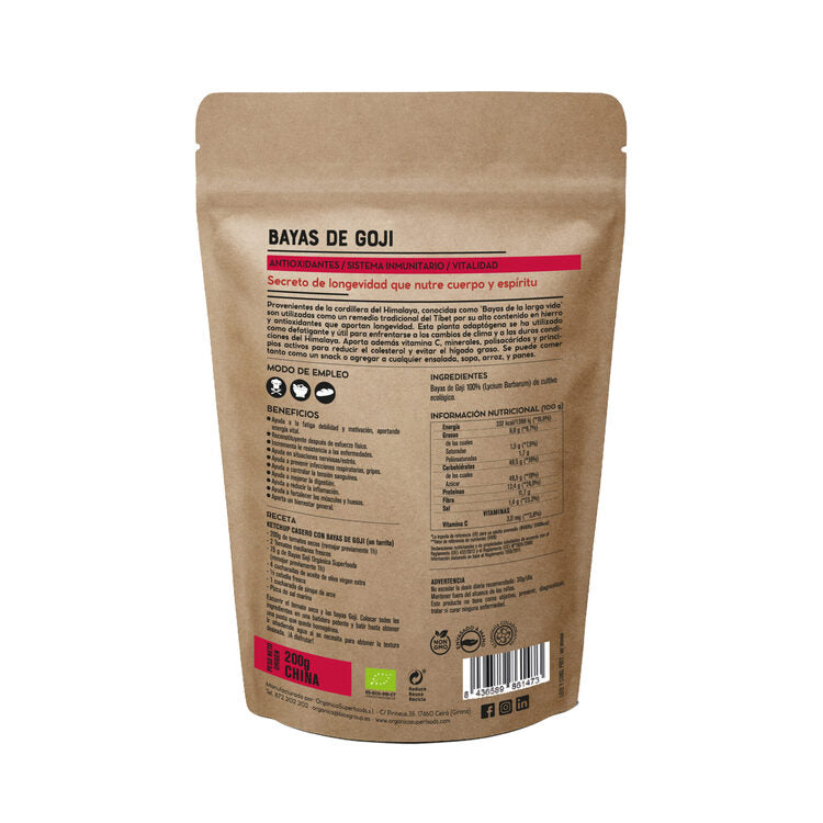Bayas De Goji Bio Deshidratadas 1kg - Orgánica Superfoods_1