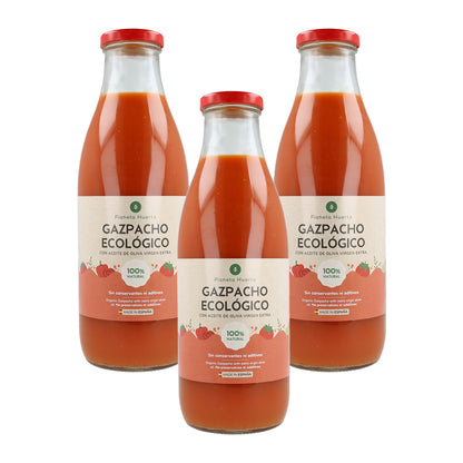 Pack 3x Gazpacho tradicional ECO con AOVE Planeta Huerto 1L