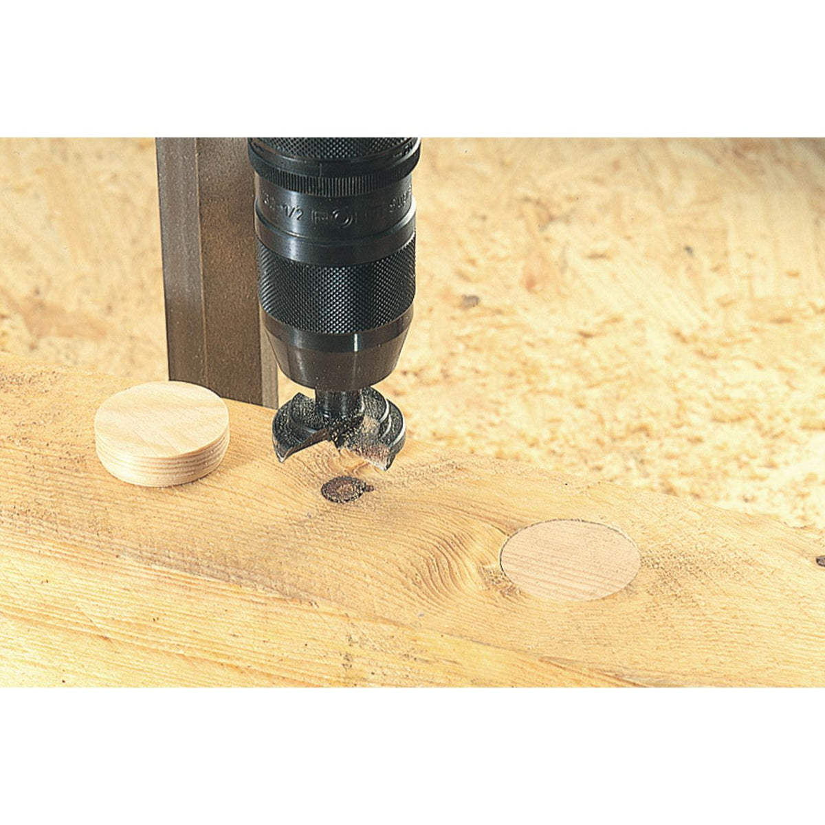 Espigas planas o plaquitas cónicas Wolfcraft 50ud x diámetro 15 mm.