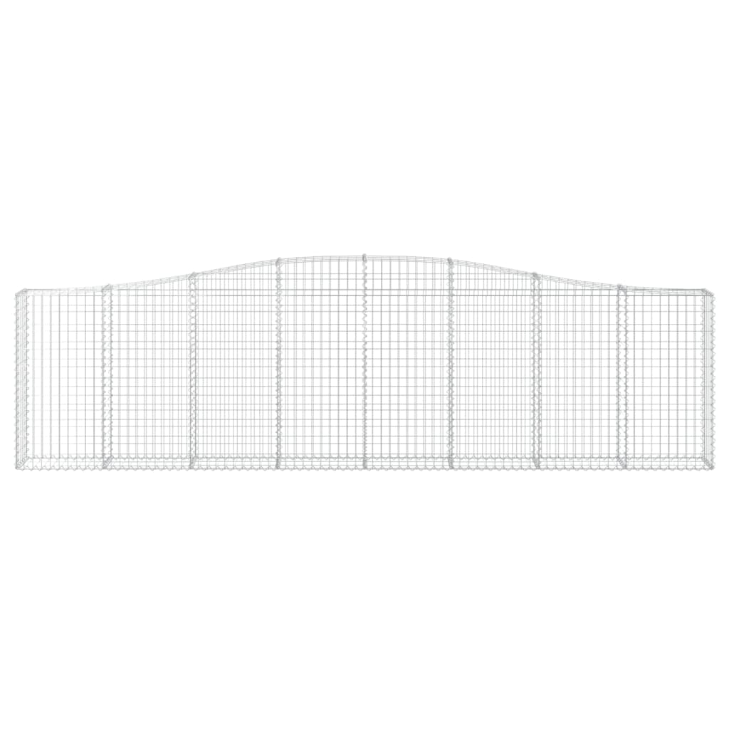 Cestas De Gaviones 7 Uds Forma De Arco Hierro 400x30x100/120 Cm_3