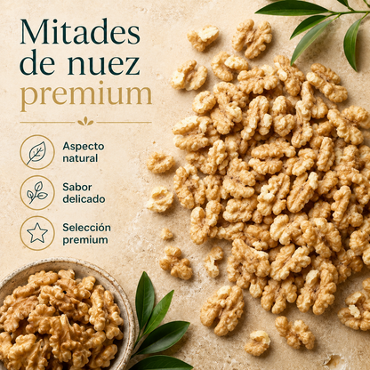 Mitades De Nuez Doradas Premium - Envasadas Al Vacío - Pack 2 X 600g (2 Envases Retail) | Fruto Seco Premium, Snack_5