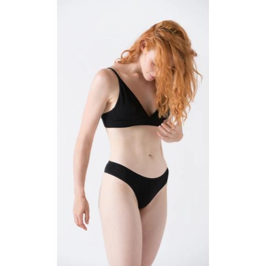 Tanga algodón orgánico blanco Minimalism XXL