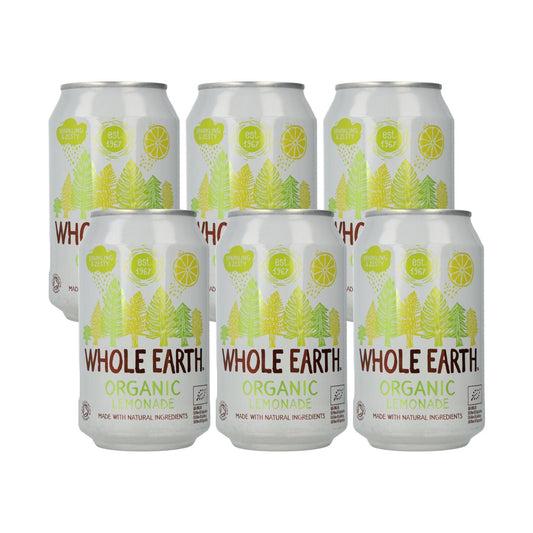 Pack x6 Refresco BIO Limonada, 330 ml. Whole Earth
