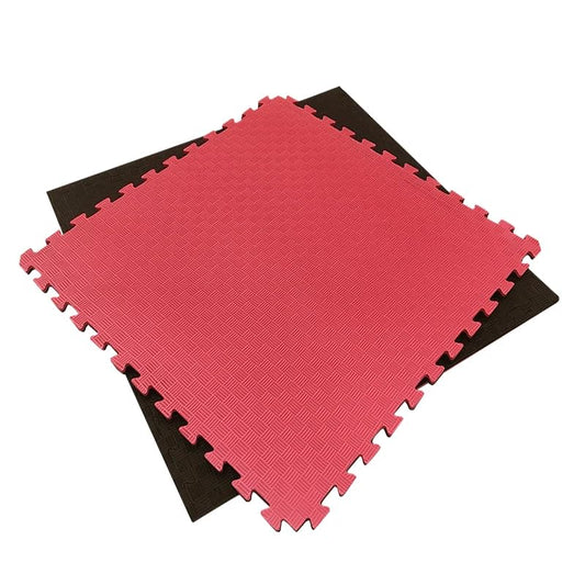 Artatami® Tatami Puzzle 1x1x20 mm Rojo - Negro Pack Ahorro【8 Unidades】Gimnasios - Fitness - Pilates - Yoga_0