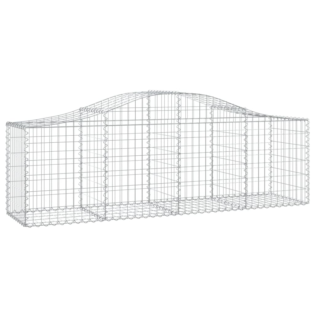 Cestas De Gaviones 20 Uds Forma De Arco Hierro 200x50x60/80 Cm_2