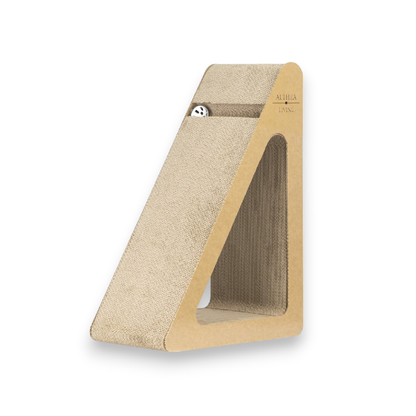 Rascador Para Gatos Rompeolas Triangular Vertical Con 6 Superficies De Rascado Althea Living 62x43x26.5cm_0