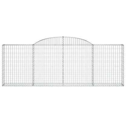 Cestas De Gaviones 10 Uds Forma Arco Hierro 300x30x100/120 Cm_3