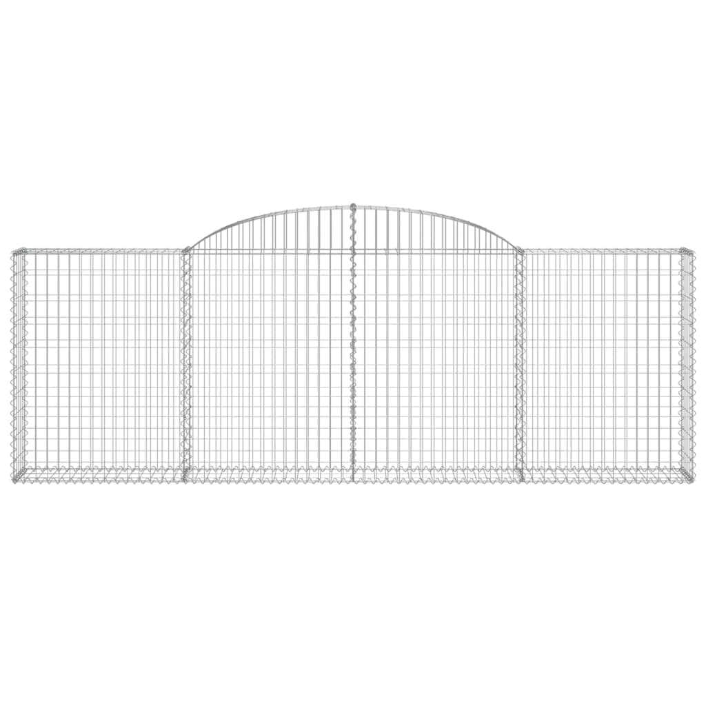 Cestas De Gaviones 9 Uds Forma De Arco Hierro 300x30x100/120 Cm_3