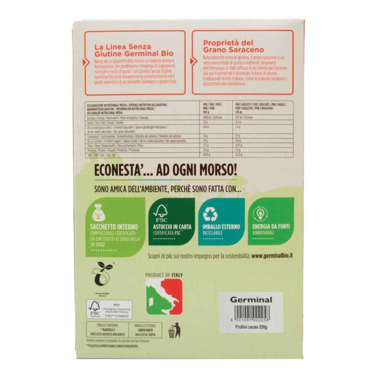 Galletas cacao Germinal Bio 250 g