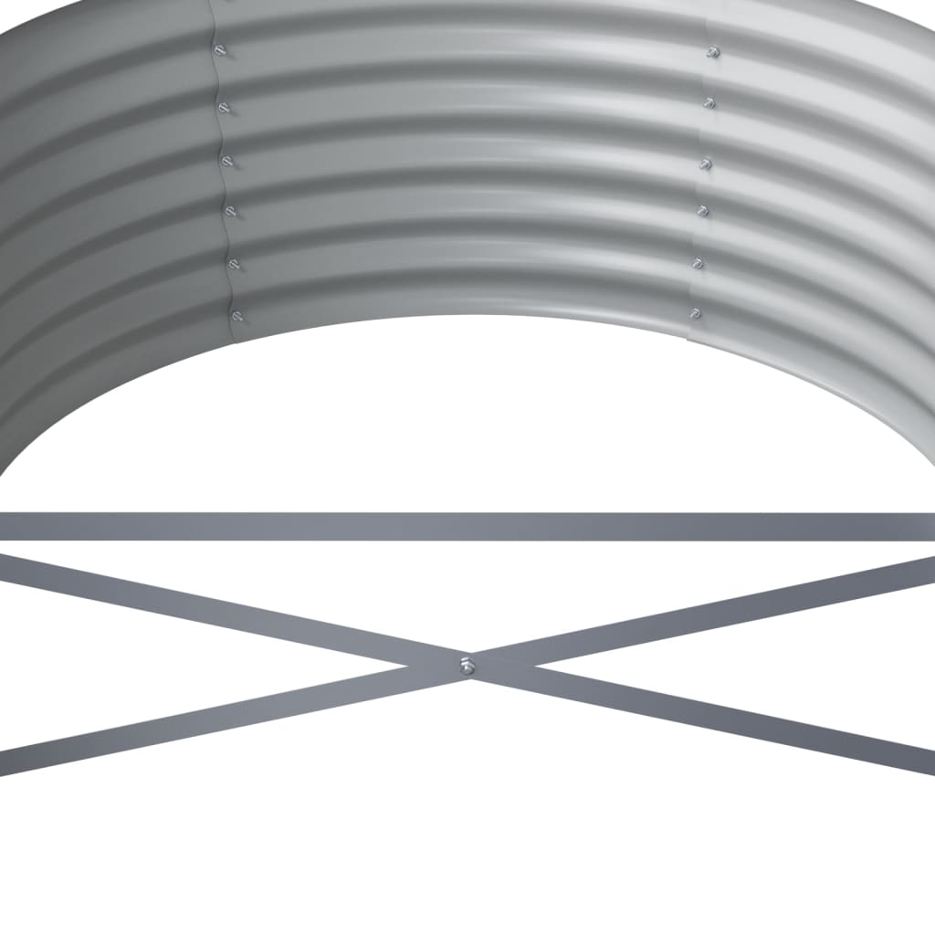 Jardinera Arriate Acero Galvanizado Gris 440x80x36 Cm_4
