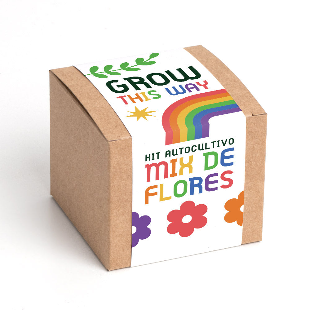Grow This Way – Kit de Autocultivo Mix de Flores, Actividad Educativa y Regalo Original - Resetea_0