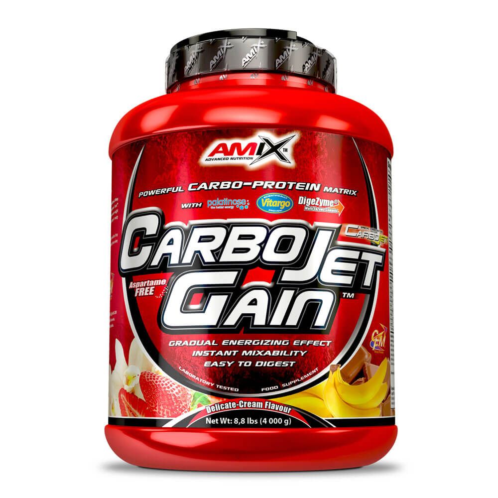 Carbojet Gain - 4kg - Fresa - Ganadores De Peso Con Proteína - Amix Nutrition_0