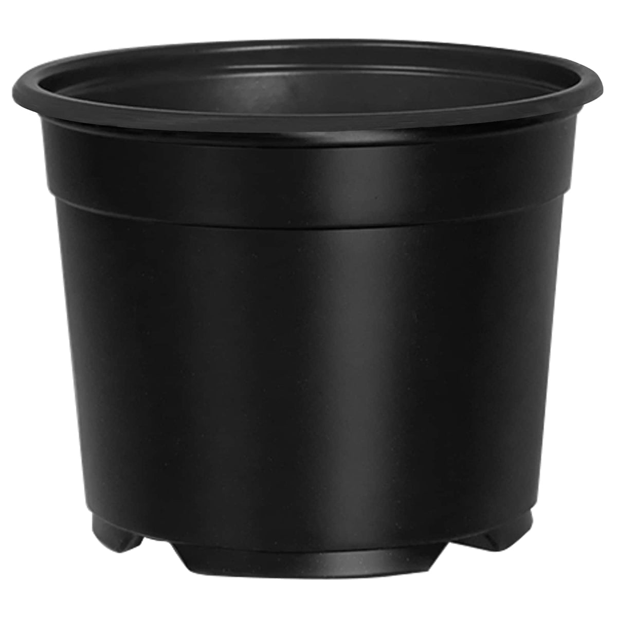Maceta Redonda Para Flores 100 Uds. Negro Ø 10 X 8 Cm Plástico_0