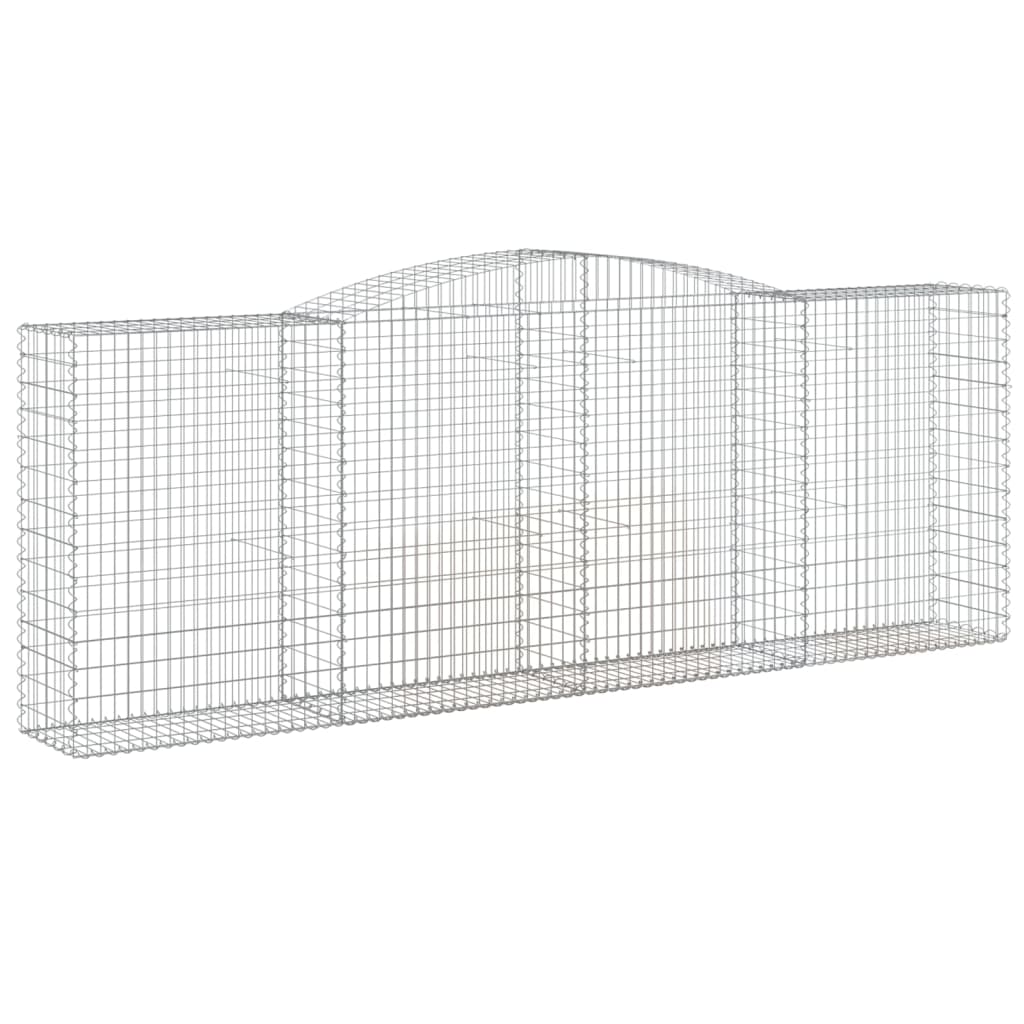 Cestas Gaviones 9 Uds Forma De Arco Hierro 400x50x140/160 Cm_2