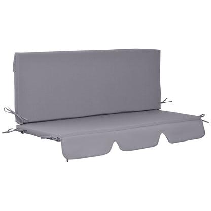 Cojín Para Columpio Cojín Para Balancín Outsunny 130x45x5 Cm Gris_0