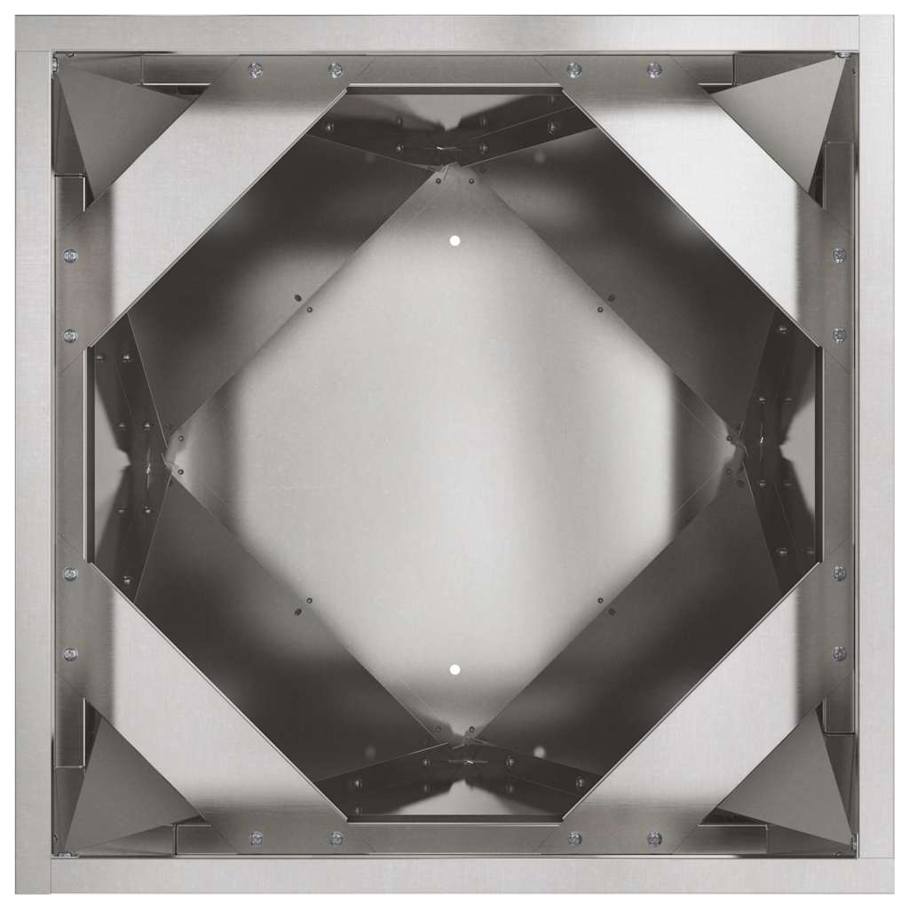 Jardinera Plateado 40 X 40 X 75 Cm Acero Inoxidable_5