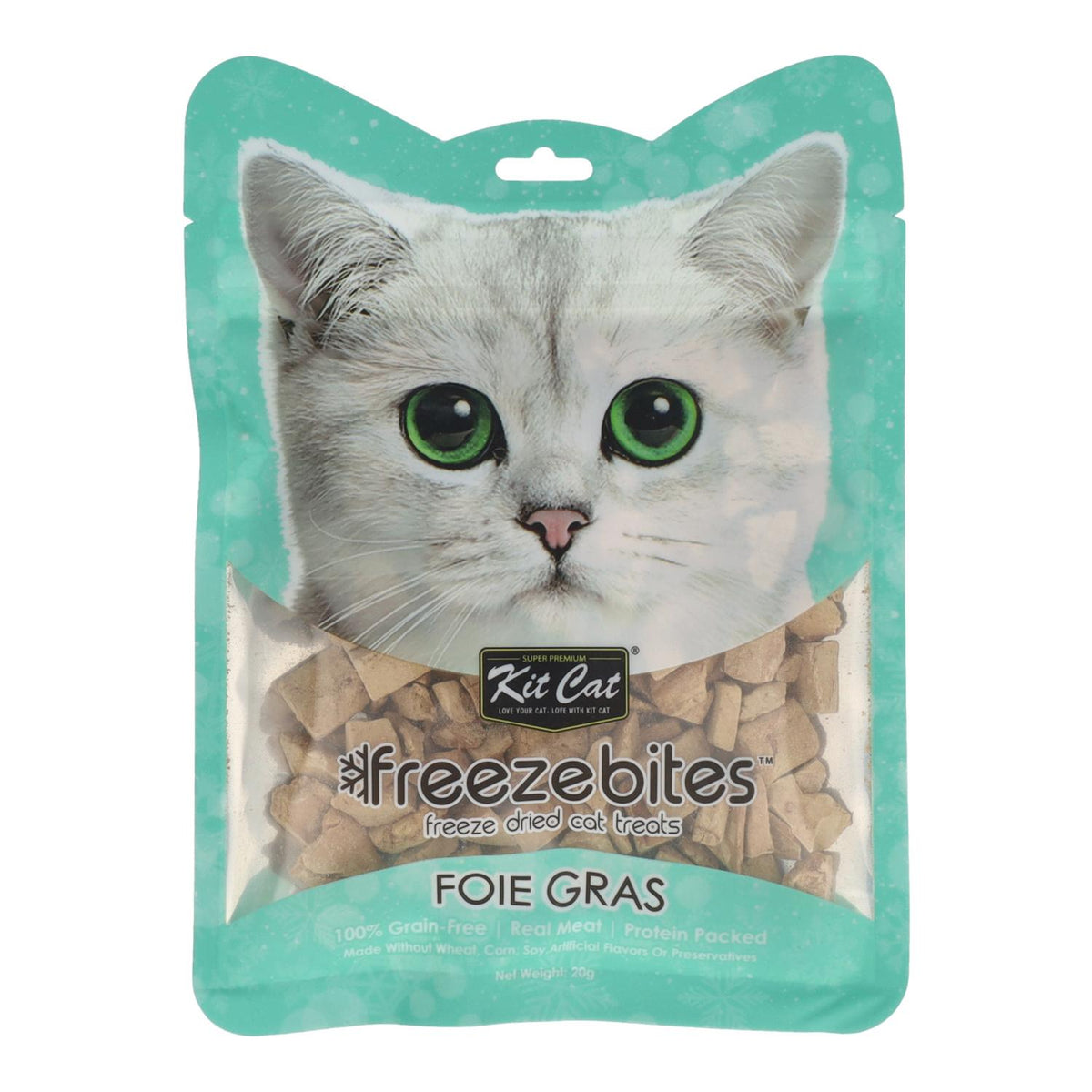 Kit Cat FreezeBites - Hígado de Pato 20 g Snack liofilizado natural para gatos