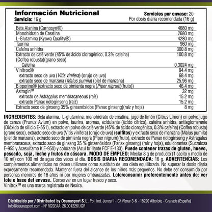 Kongestion Preworkout - 320g - Blue Dragon - Pre Entrenamiento - Masmusculo_4