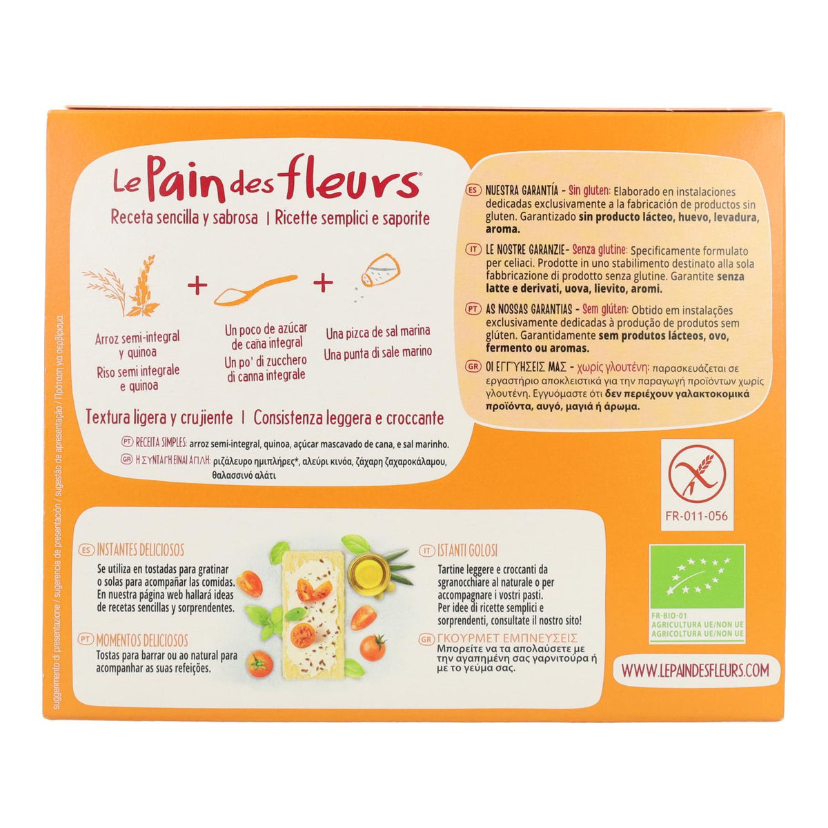 Tostadas Crujientes Crakers con Quinoa Le pain de fleurs 150 g