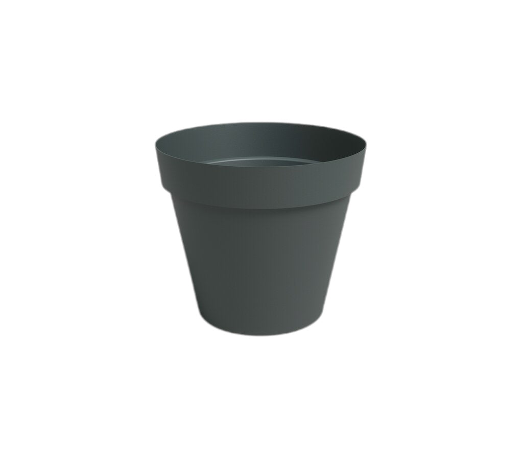 Artevasi Macetero Antracita Madagascar 27 Cm De Plástico Reciclado_0