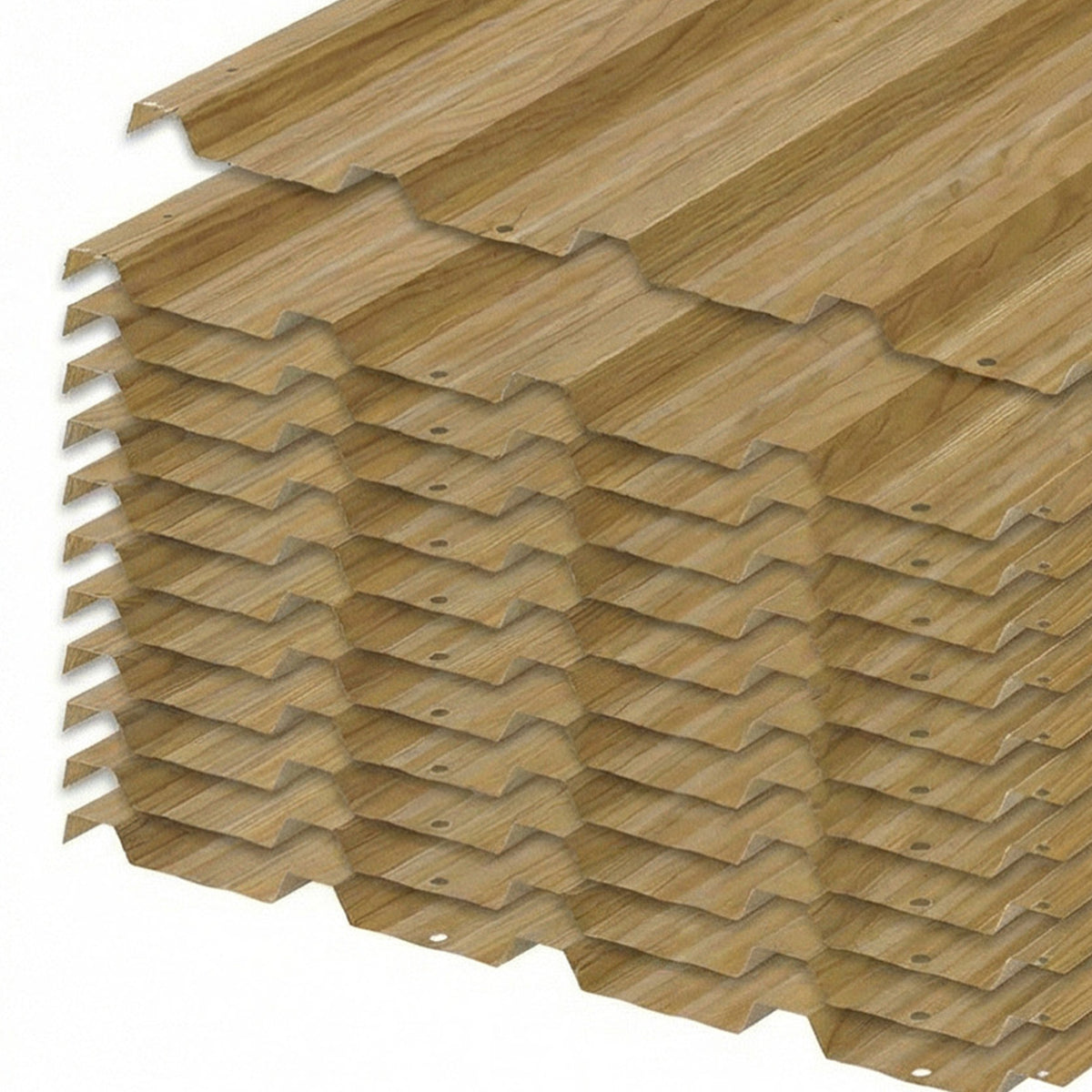 Paneles Acero Galvanizado Outsunny Acero Galvanizado Madera Natural 129x45 Cm_5