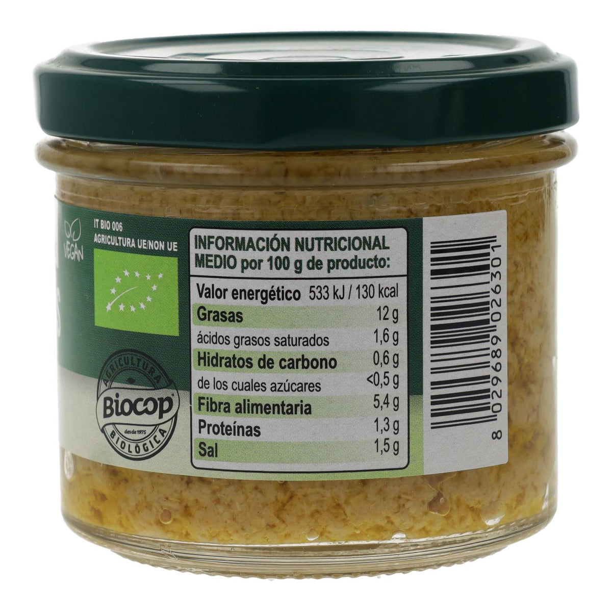 Paté de Alcachofas Bio Organica Italia 100 gr