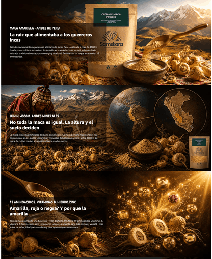 Maca En Polvo Bio - 250g | Superalimento Ecológico Vegano Para Batidos, Smoothies Y Zumos, Sin Azúcares Añadidos_4