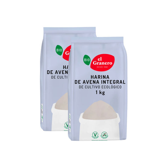 Pack 2x Harina de Avena Integral Bio El Granero 1 Kg
