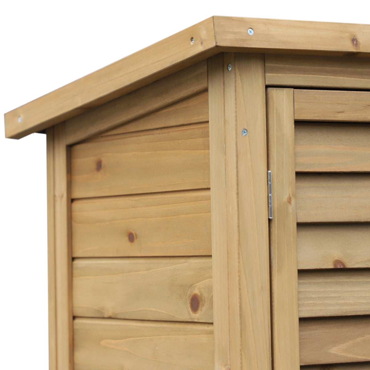 Cobertizo De Almacenamiento De Madera Outsunny 87x46,5x96,5cm Natural_4