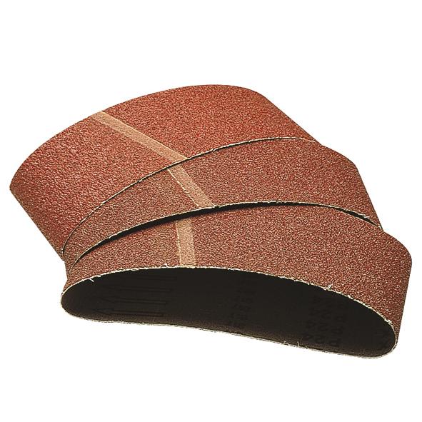5 lijas de banda para lijadoras de cinta 75 x 533 mm GR 40, 80, 120 Wolfcraft