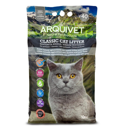 Classic Cat Litter Arquivet 10 Kg Arena aglomerante bentonita