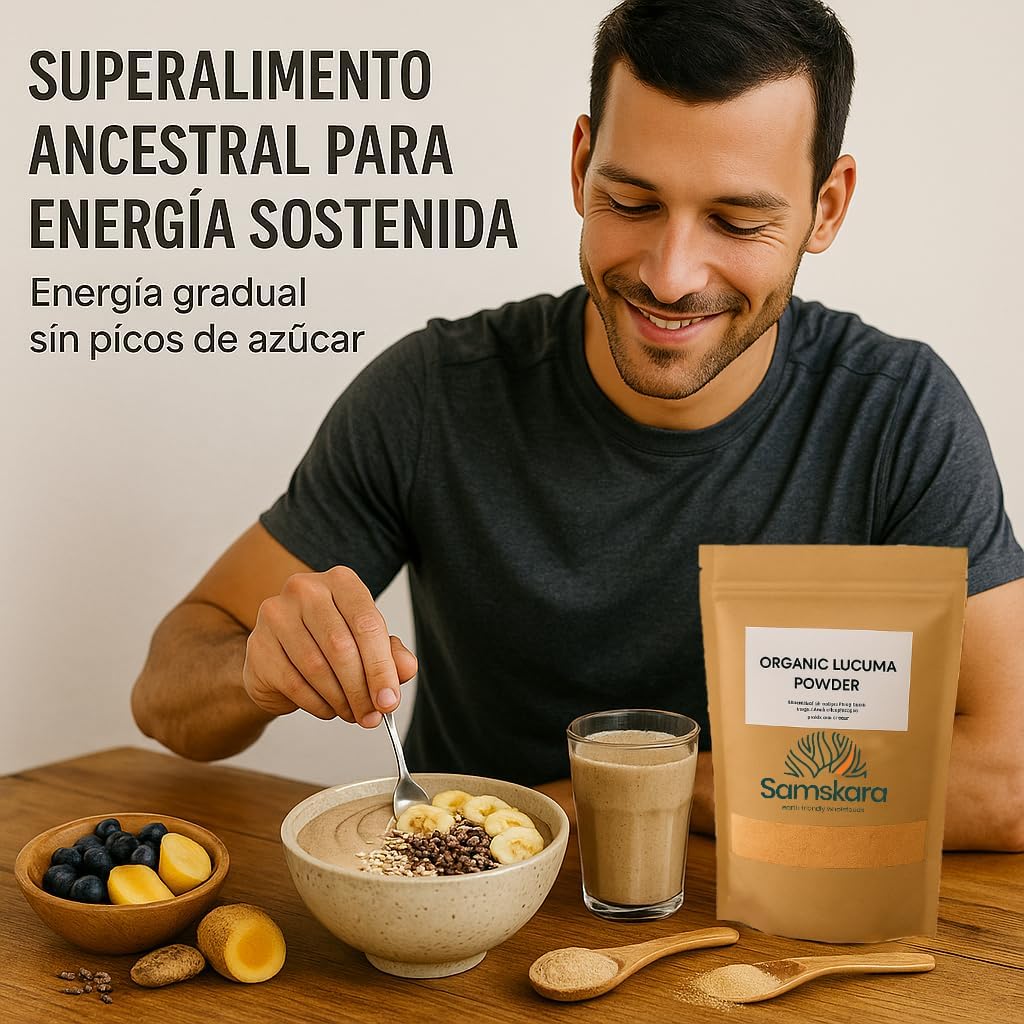 Lúcuma En Polvo Bio - 1kg | Superalimento Ecológico Vegano Para Batidos, Smoothies Y Zumos - caducidad 02/2027_5