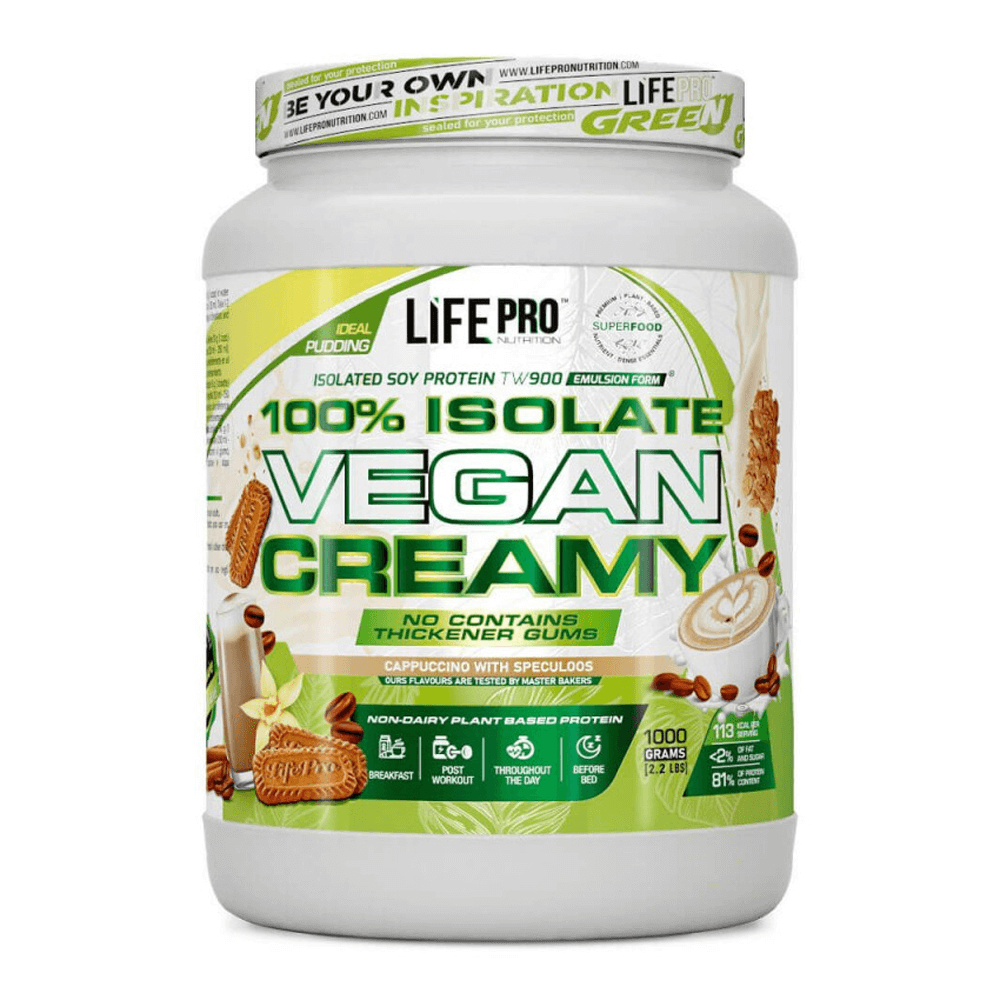 100% Isolate Vegan Creamy - 1kg - Capuchino - Proteína Vegetal - Lifepro_0