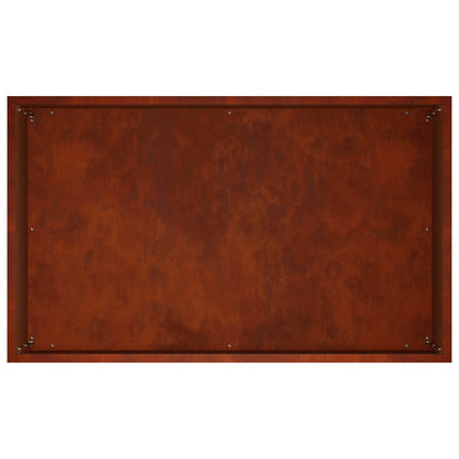 Macetero De Jardín 2 Uds. Oxidado 50 X 30 X 50 Cm Acero Oxidado_5