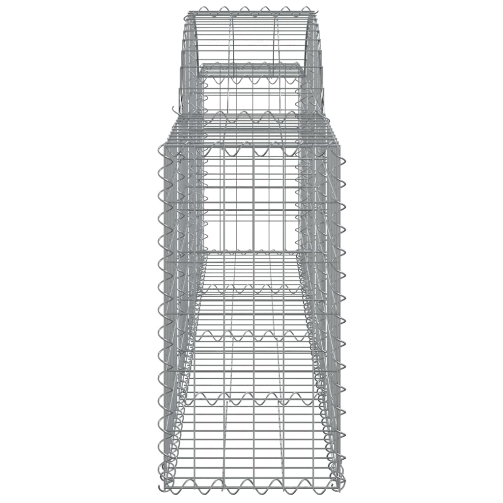 Cestas Gaviones 3 Uds Forma De Arco Hierro 200x30x60/80 Cm_4