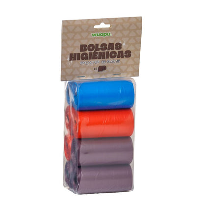 Pack 8 Rollos Colores Variados De Bolsas Higiénicas Recoge Excrementos De Perro. Rollos De 15 Bolsas_0