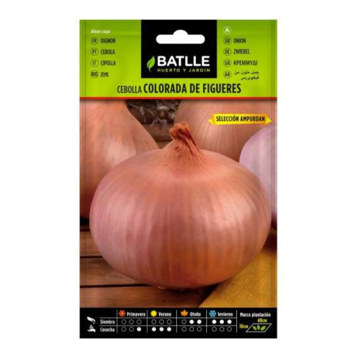 Semillas de Cebolla colorada de Figueras sel. Ampurdan Batlle