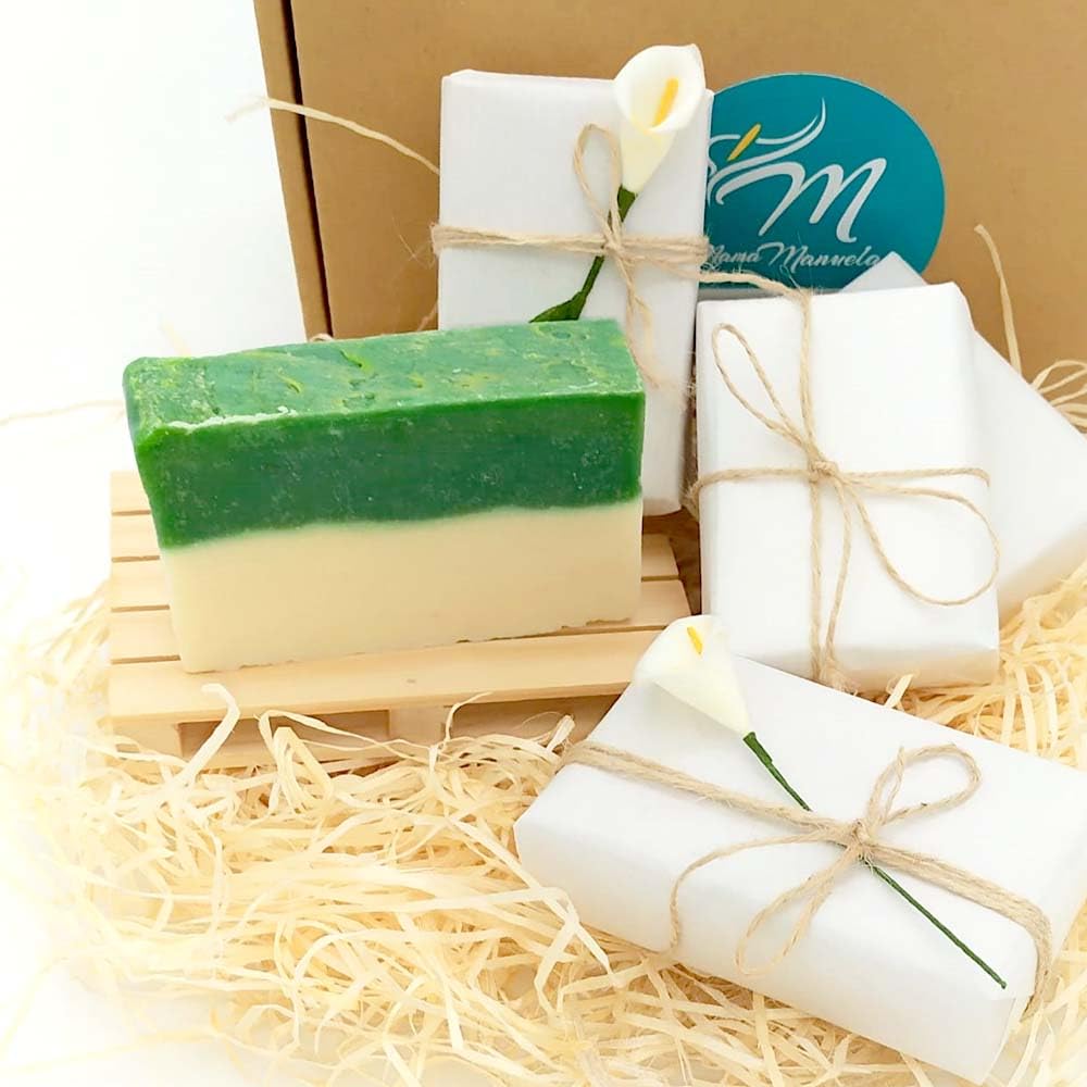 Pack 10 Jabón Natural De Leche De Burra Y Aloe Vera - Hidrata Y Nutre Piel Seca, Madura Y Dañada - Alivia Irritaciones_1