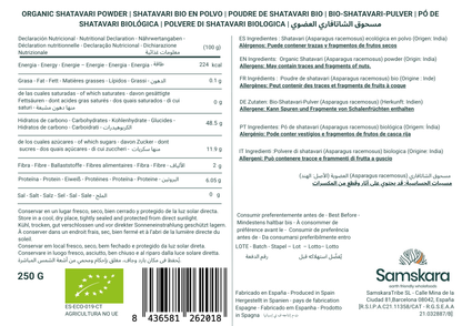 Shatavari En Polvo Bio - 150g | Superalimento Ecológico Vegano Para Batidos, Smoothies Y Zumos, Sin Azúcares Añadidos_1