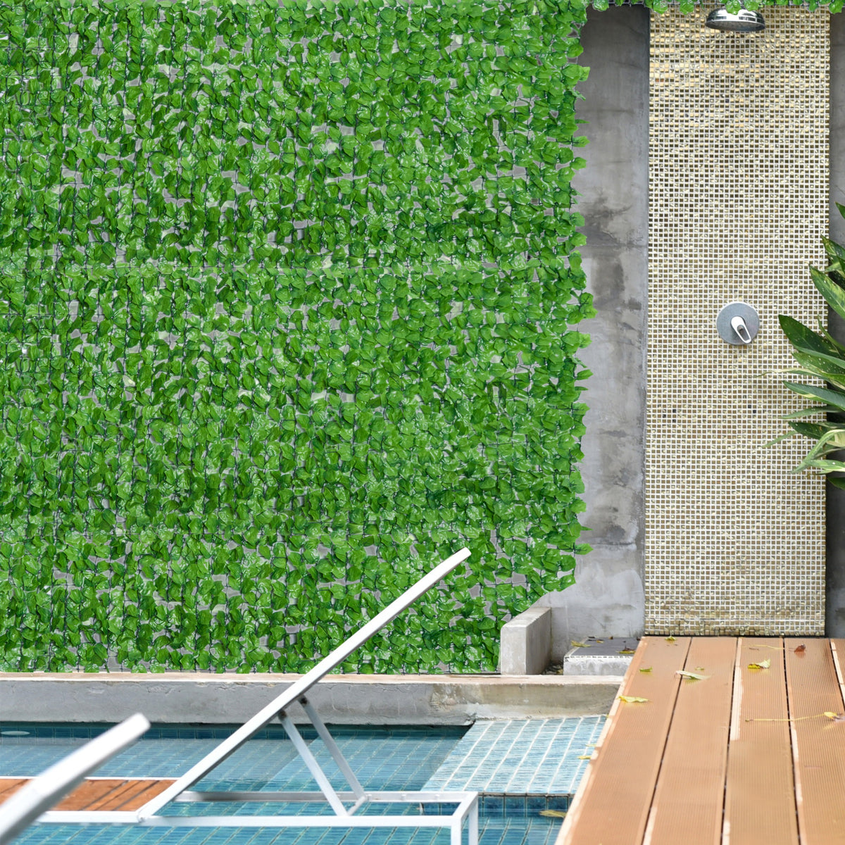 Seto Artificial En Rollo Outsunny Verde Claro 300x100cm_1