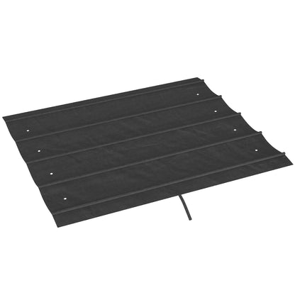 Techo De Pérgola Outsunny Poliéster Gris Oscuro 286x245 Cm_0