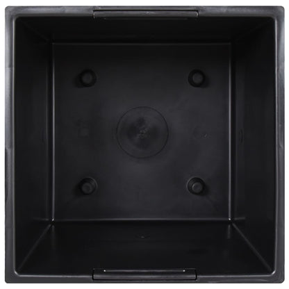 Macetero Con Interior Extraíble Pp Ratán Gris Antracita 21/49 L_4