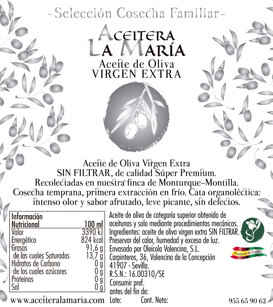 Aceite De Oliva Virgen Extra 100 Ml Cristal Cosecha Familiar 2026/2027_1