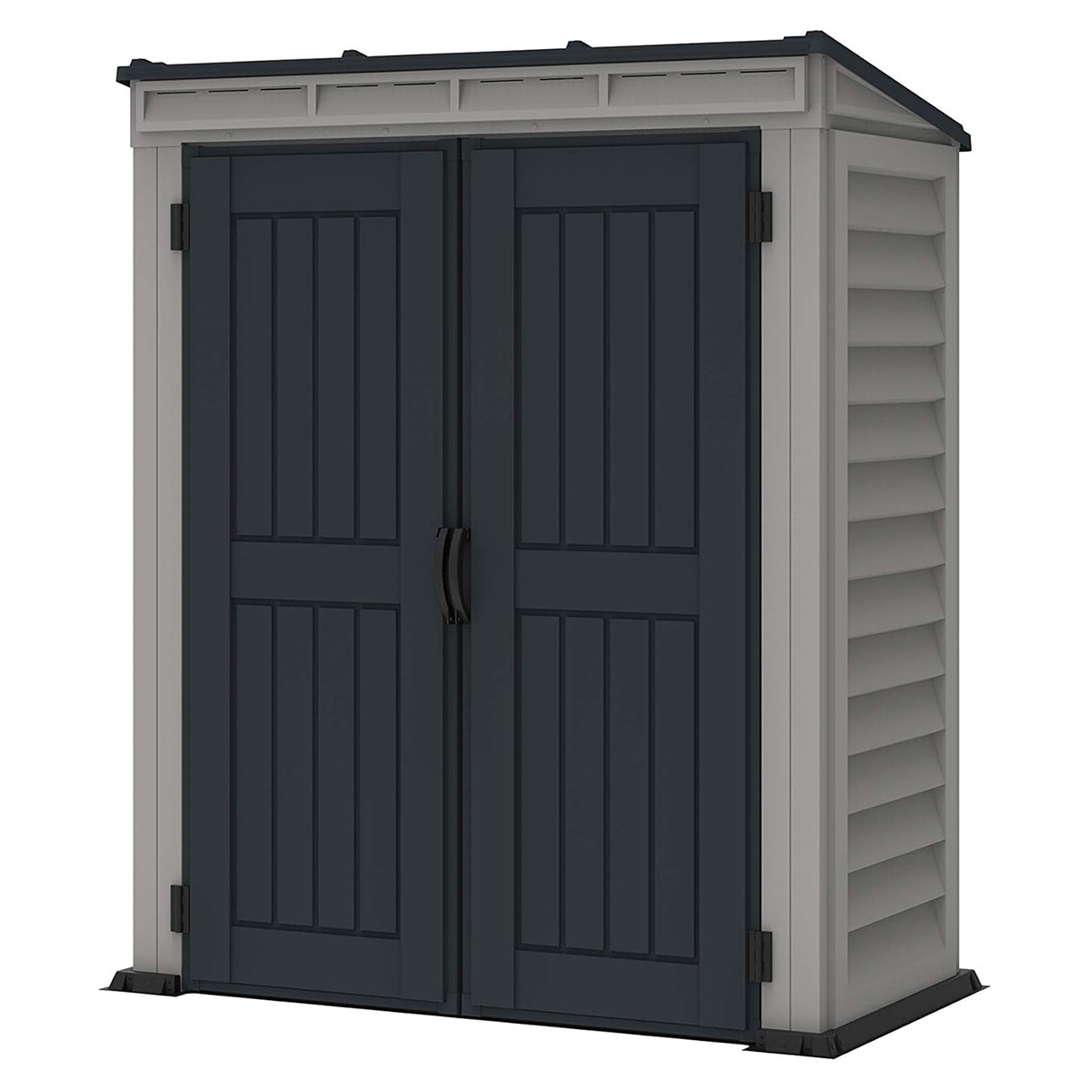 Duramax - Caseta Jardín - Yardmate Pent Plus 5x3 - Pvc - Gris Claro Y Oscuro_3