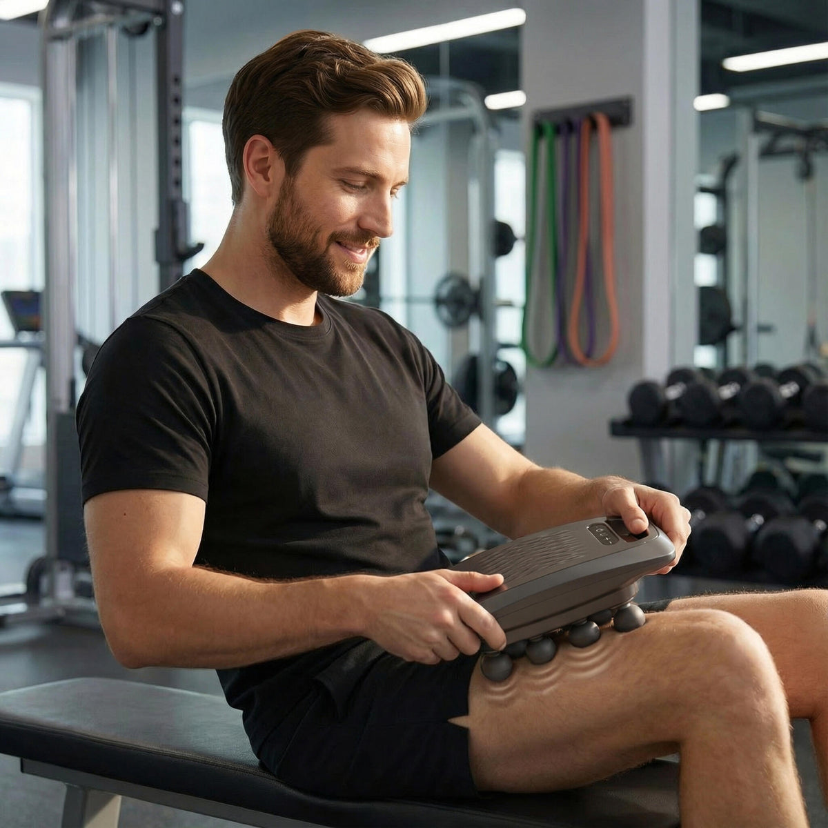 Cofre De Recuperación Muscular – Pistola De Masaje + Rodillo Muscular + Pack De Gel Caliente/frío Antidolor_2