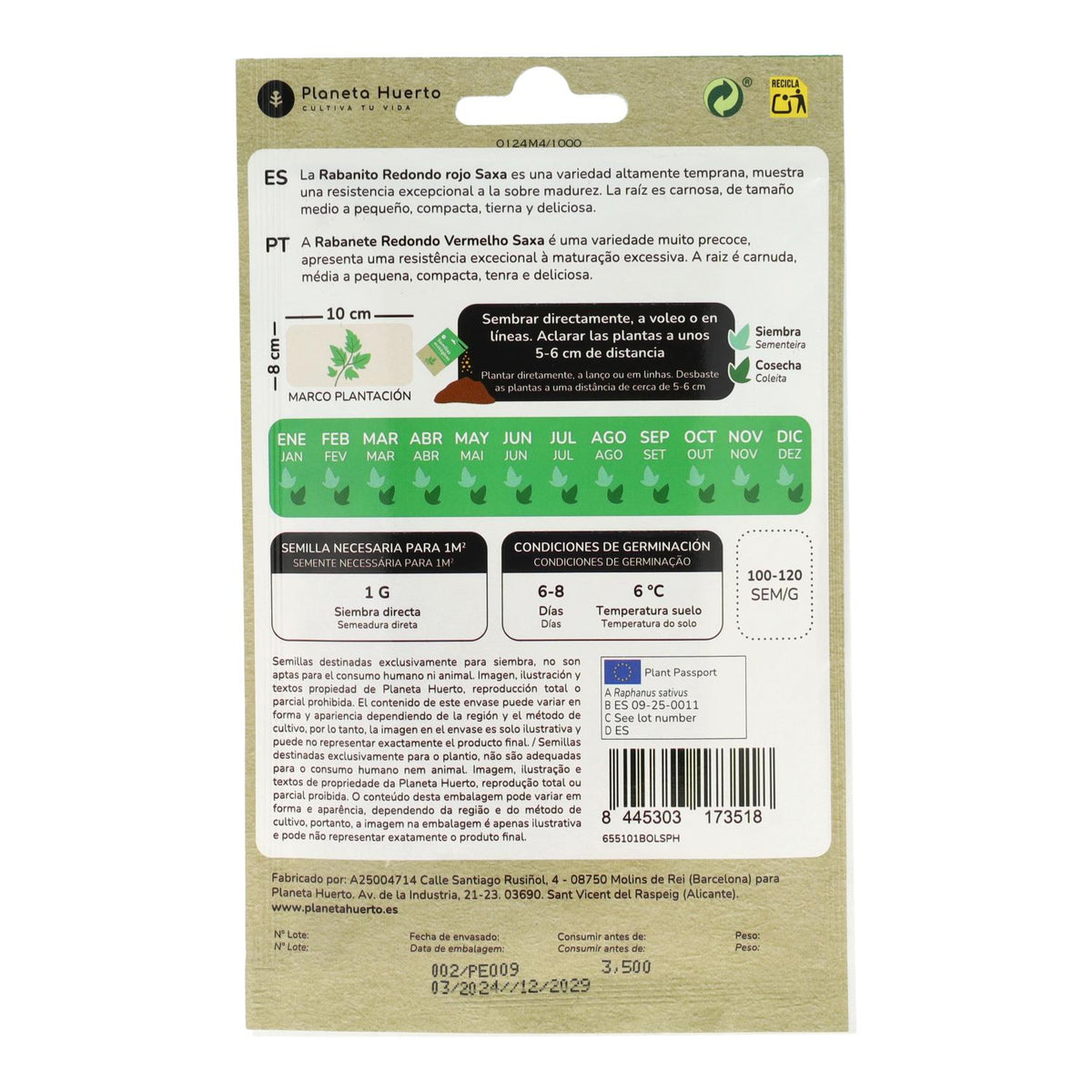 Pack de Semillas ECO "Ensaladas de Otoño"