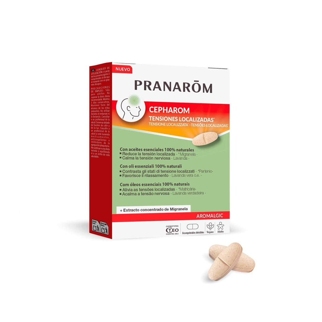 Cepharom Aromalgic Pranarôm 8 comprimidos