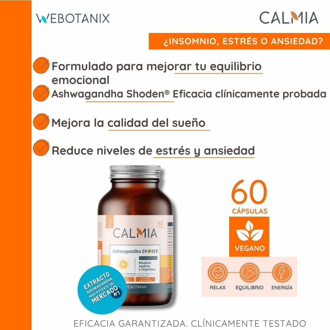 Ashwaganda Shoden Calmia Día 60 cápsulas WeBotanix