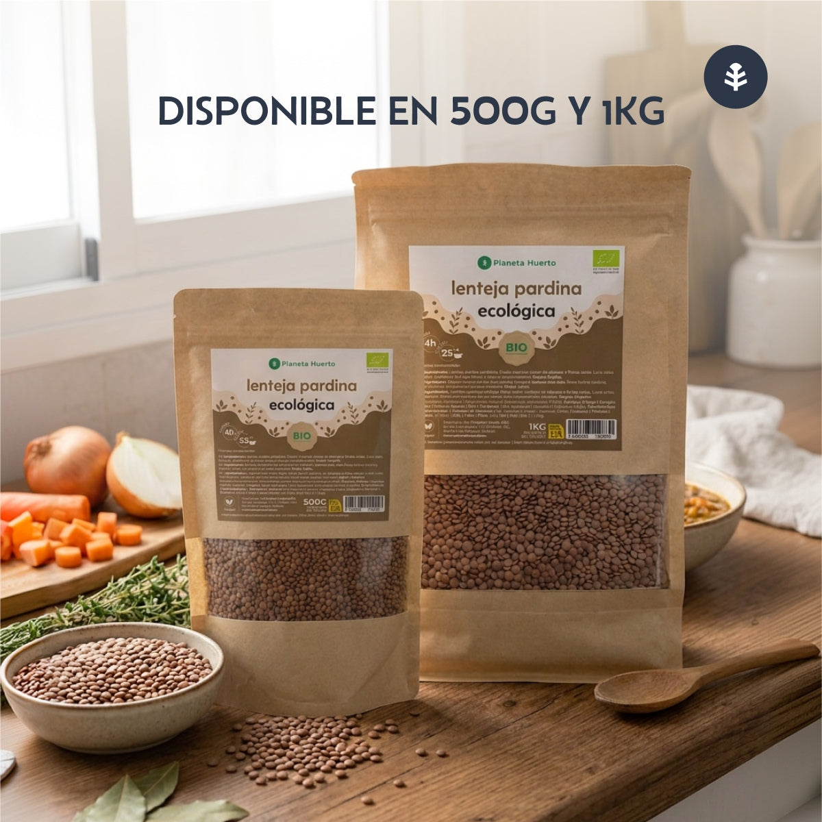Lenteja Pardina ECO Planeta Huerto 500 g